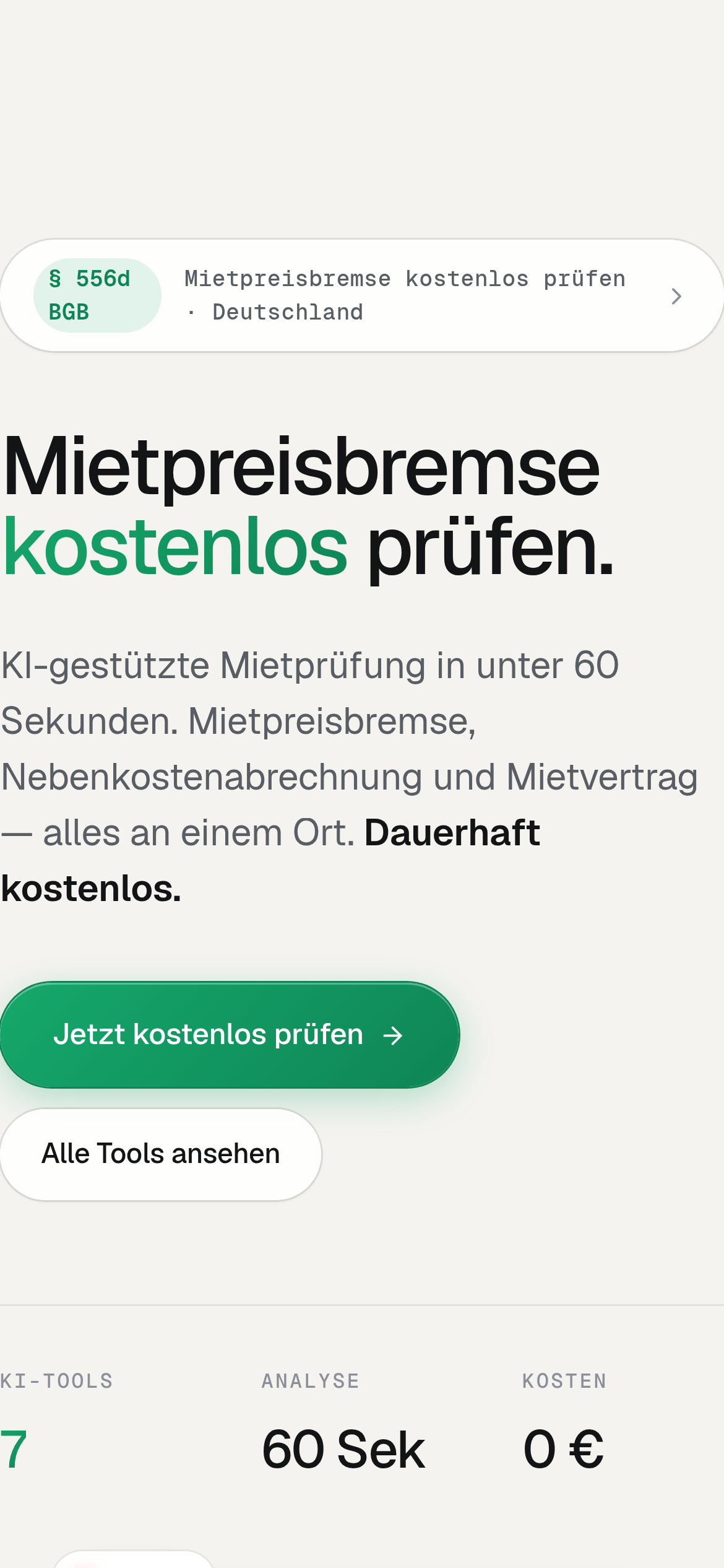 Free rent check on the phone, in under a minute